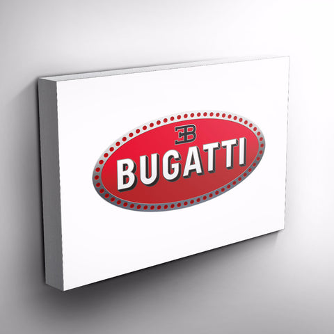 Canvas print wall art - Bugatti Logo