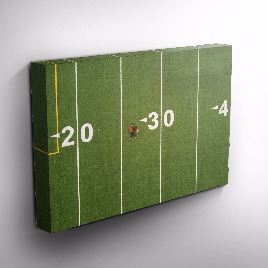 Canvas print wall art by Blank Space Co - Football Field